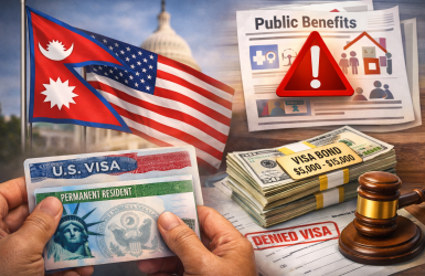 अमेरिकी सहुलियत दुरुपयोग नगर्न नेपाली दूतावासको चेतावनी